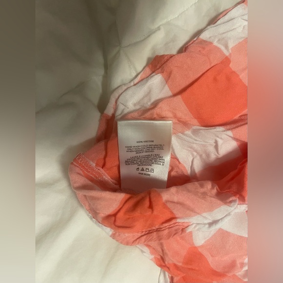 Express front tie checkered top size M - Picture 7 of 9